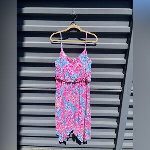 Lilly Pulitzer Pink and Blue Mini Dress